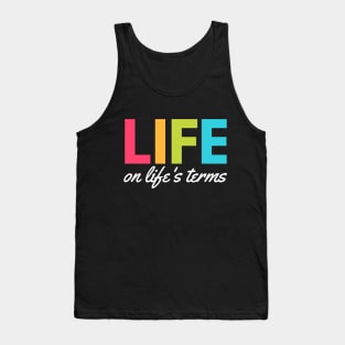 Life On Life’s Terms Alcoholic Recovery Tank Top